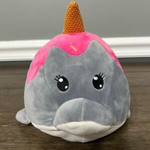 Narwhal Plush Ice Cream Cone Stuffed Animal Kids Toy Kawaii‎ Cute